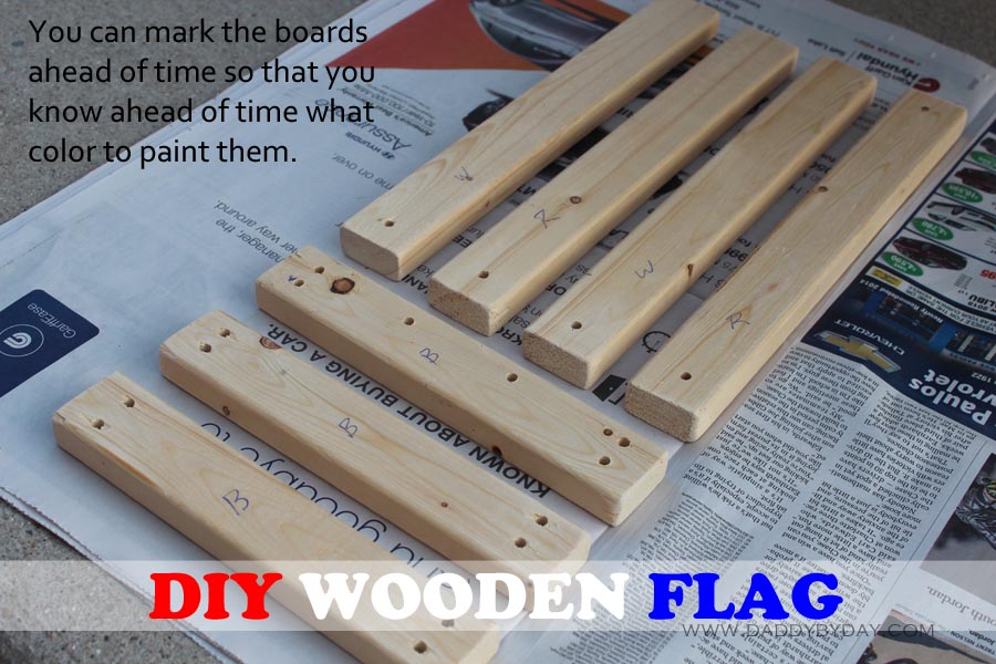 DIY Wooden Flag {to make with your kids}
