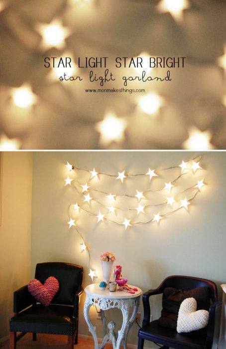 DIY Christmas Decorations - Star Light Star Bright Light Garland