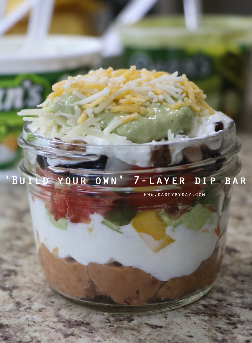 'Build your own' 7-layer dip bar