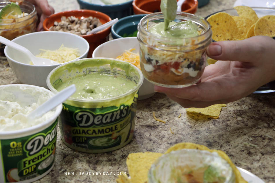 'Build your own' 7-layer dip bar